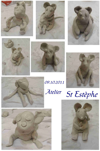 Animation "souris en platre" - salon du livre de St Estèphe 2011