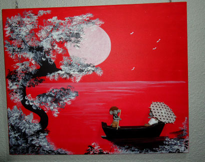 Toile 50x70 cm - La barque