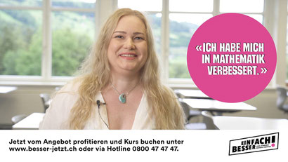 Freut sich über ihre Fortschritte: Yana, Kursteilnehmerin...