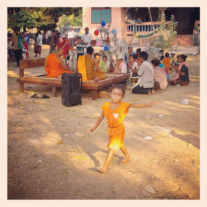 Wat Big Party, Don Det, Laos, 18.03.2014