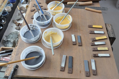 Fabrication et expérimentation de nouveaux engobes poterie céramiques grès
