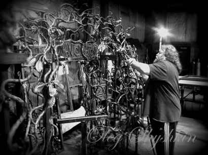 blacksmith shop. Oleg Shyshkin do the sculpture.