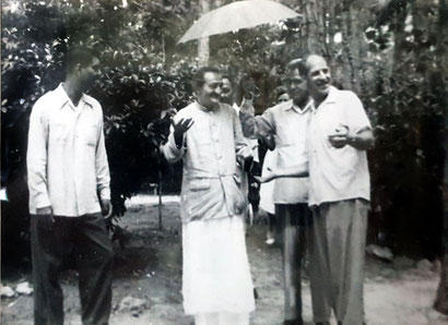 1950s ; Darwin with Meher Baba at the Meher Center, SC. - Courtesy of Ann McEvoy