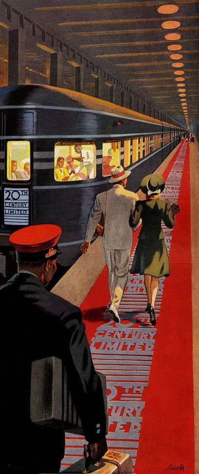 Rail poster for the train