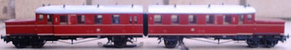Das ist ein ETA 177, ein Akku-Triebwagen System Wittfeld, ein Liliput-Modell für das Märklin-System