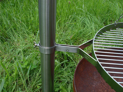 Führung des Grillrosts am Galgen