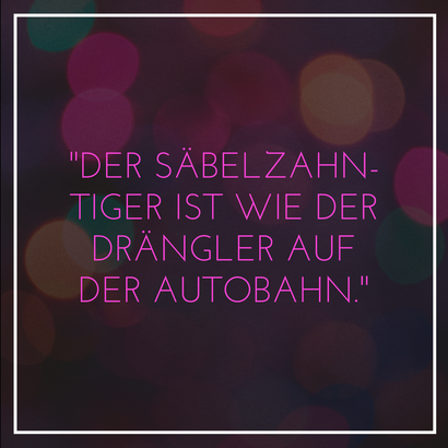 Drängle-Autobahn-Säbelzahntiger-Stress-Entspannung