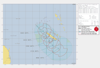 Track map of tropical cyclone Fili, 06/04/2022 From https://www.met.gov.fj/index.php?page=index_smartmet