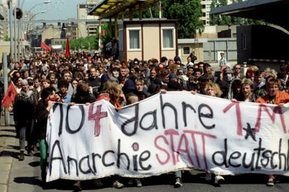 Autonom demo i Østberlin, maj 1990