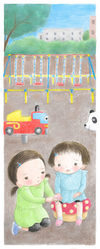 あいち・どくしょタイム文庫『まみのハンカチ』の挿絵を描きました2025.8