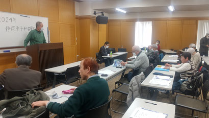 １月28日、教育会館にて静岡市平和委員会総会を開催