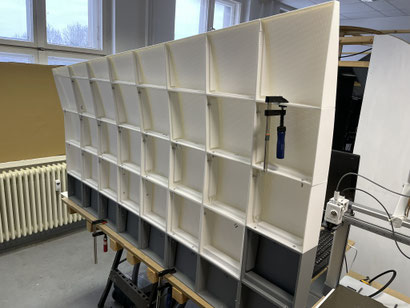 3D-Druck PLA: Segmentwand für Concorde Homecockpit Außenhülle