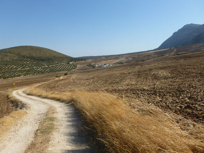 El Torcal (rechts) und Cerro del Espartal (links).