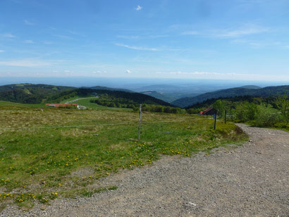 Ballon d'Alsace, Blick nach Süden.