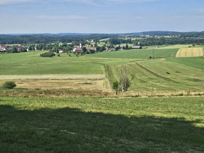 Bei Badhaus, Blick auf Boos.