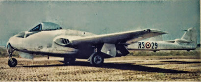 DeHaviland DH100 "Vampire" Reparto Sperimentale.