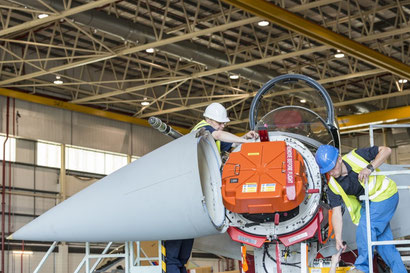 L'alloggiamento del Radar E-scan Captor