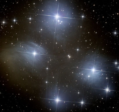 M45 - L'amas des Pléiades au 150/750