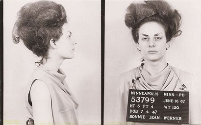 American culture photo: transvestite mugshot photos in police station