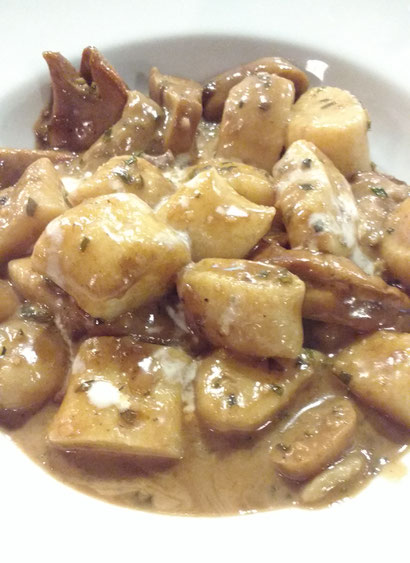 Wild Mushroom Gnocchi at Pristava Lepena