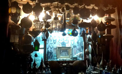 Marrakesh souks at night