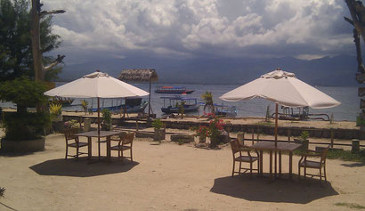 (The stunning view from our dive shop - we stayed over a year for a reason)
