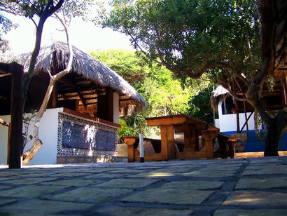 The restaurant at Nhanombe Lodge, Zavora. Dante Harker
