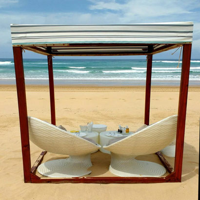 Food served on the beach - Dante Harker