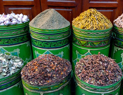 Spices galore in the Marrakesh souks