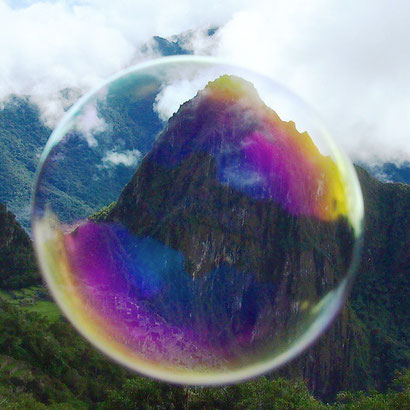 Machu Picchu through a bubble - how to visit Machu Picchu on a tight budget