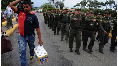 Military presence on all the Venezuelan Borders was intense