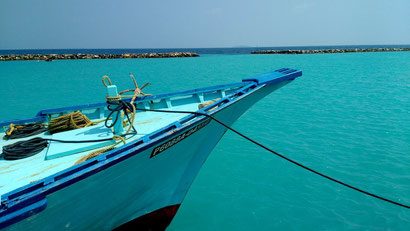 Photoshop perfect scenery around every corner on Dharavandhoo island. Dante Harker