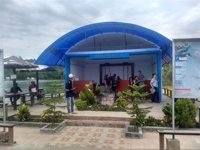 The terminal on Waisai where you need to sign in and purchase your Raja Ampat permit
