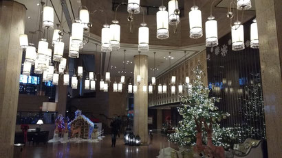 The gorgeous Intercontinental Semiramis, Cairo decked out in holiday cheer.