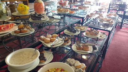 The impressive buffet breakfast at the Regency Palace Amman, Jordan.