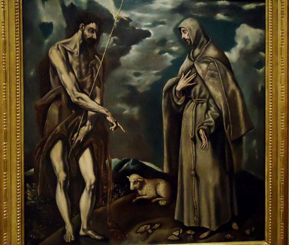 Святые Иоанн Креститель и Франциск Ассизский - Эль Греко
