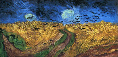 Пшеничное поле с воронами - Винсент Ван Гог