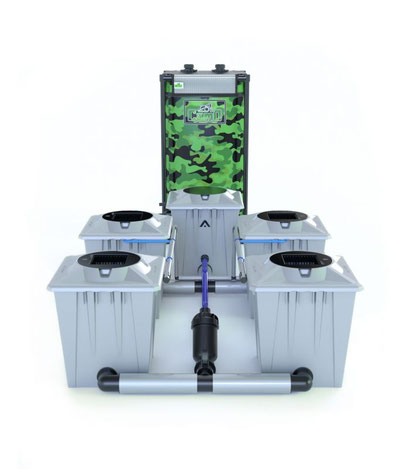 Alien Hydroponics RDWC System "Silver Series" (20L Töpfe)
