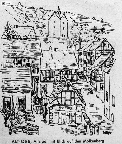 Alt-Orb - Altstadt mit Blick auf den Molkenberg