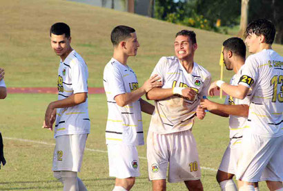 Los Lobos de la UPR de Arecibo pasa a semifinales del fútbol de la LAI. (Foto por UPR A)