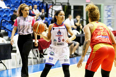 Pamela Rosado aporto 11 puntos en la victoria de su equipo / foto por BSNF