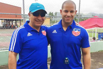 Oscar Nieto es el Head Coac o Director Tecnico Marilys Acosta es la entrenadora y Alex Cruz Asistent coach