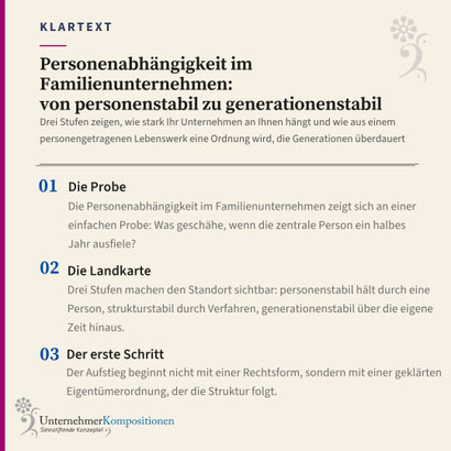 Personenabhängigkeit im Familienunternehmen
