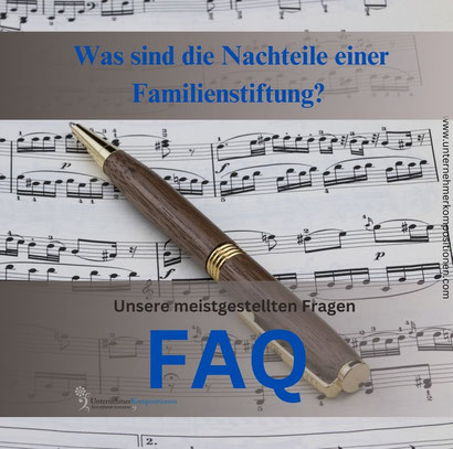 Was sind die Nachteile einer Familienstiftung?