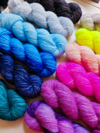 Flauschiges Cotton Cloud-Garn aus Suri Alpaka und Pima Baumwolle
