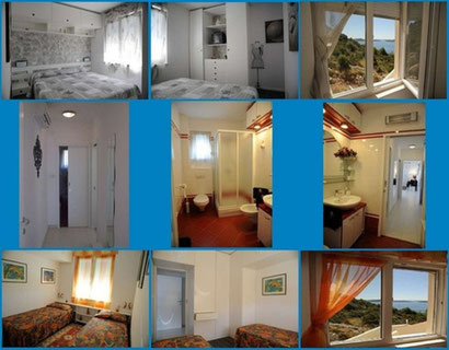 DeLuxe PENTHAUS PANORAMA***** - APARTMENT: Nachtbereich mit Flur, Doppelzimmer, Bad, Zweibettzimmer