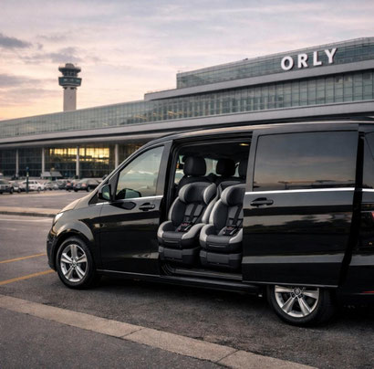 Orly Airport Taxi with Car Seat