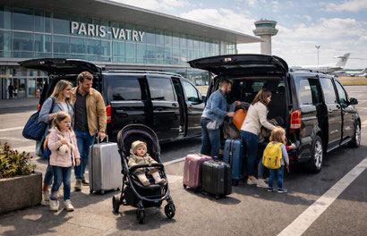 taxi Vatry airport whit baby seat 
