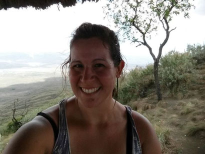 Geschafft: Alleine auf dem Mount Longonot in Kenia, 2800 Meter.