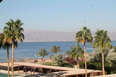 Tala Bay mit Blick nach Ägypten.